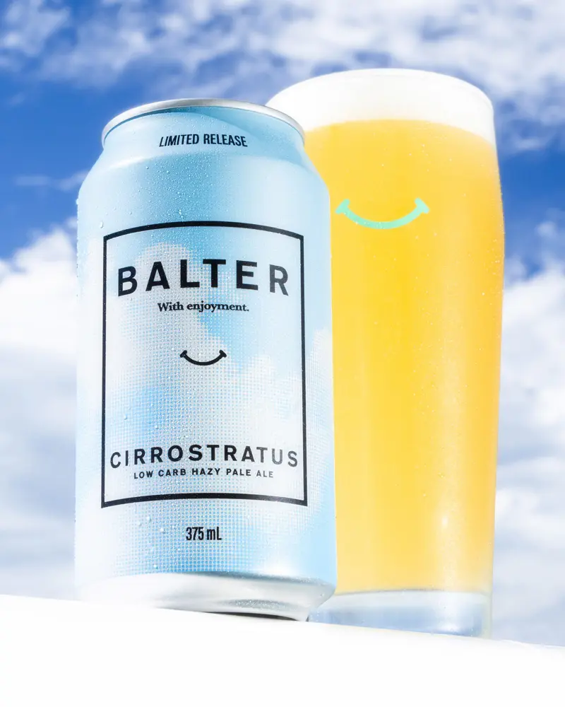 Cirrostratus: Low Carb Beer. Sky-High Taste